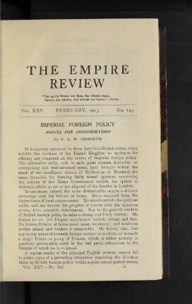 Vol. 25. February, 1913. No. 145.