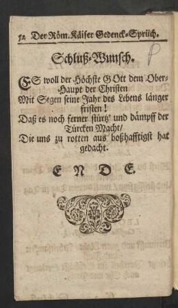 Schluß-Wunsch.