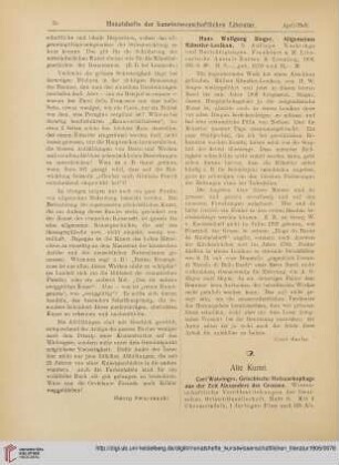 [Rezension von: Hans Wolfgang Singer, Allgemeines Künstler-Lexikon]