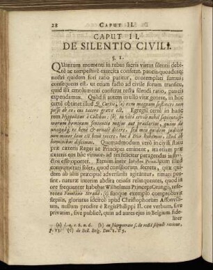 Caput II. De Silentio Civili.