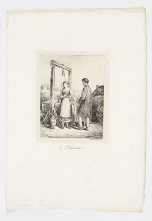 La déclaration, Blatt 4 der Folge "Scheffers lithographische Skizzen von 1826"