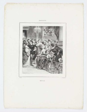 Le bal, aus: "L’Artiste", Paris 1831
