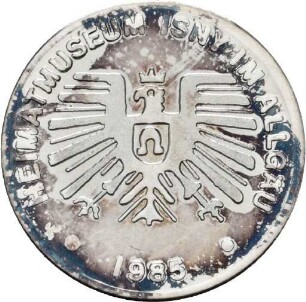 Medaille auf das Heimatmuseum Isny, 1985