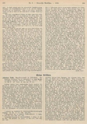 279-282 Kleine Kritiken