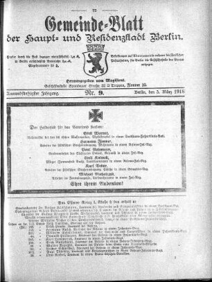 1918,9: Nr. 9, 3. März 1918