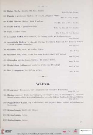 Waffen (Nr. 1004 - 1179)