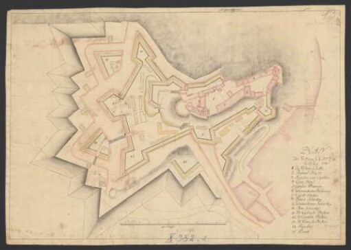 Plan der Vestung Glatz in Schlesien