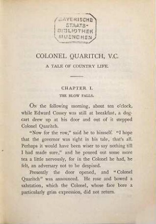 Colonel Quaritch, V. C. : a tale of country life, 2