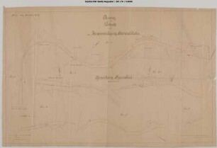 Strecke Hennef - Asbach, Katasterplan nach der Zusammenlegung Hammelshahn. Gemarkung Krautscheid.