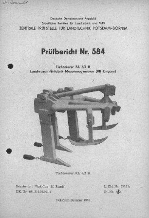 Tieflockerer FA 3/2 B