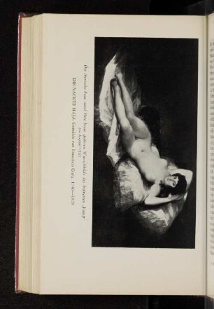 Die nackte Maja. Gemälde von Francesco Goya, 1746-1828