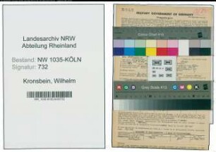 Entnazifizierung Wilhelm Kronsbein , geb. 28.09.1896 (Steiger)