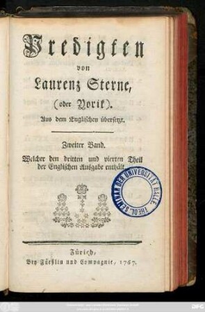 Bd. 2: Welcher den dritten und vierten Theil der Englischen Ausgabe enthält