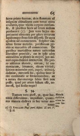 De Terrae Motu Ejusque In Natura Occurrentibus Causis, 1