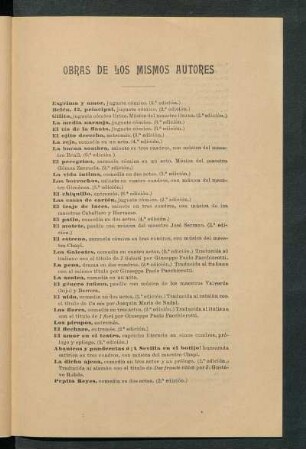 Obras de los mismos autores
