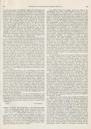 441-443 [Rezension] Zur Friedensidee in der Reformationszeit