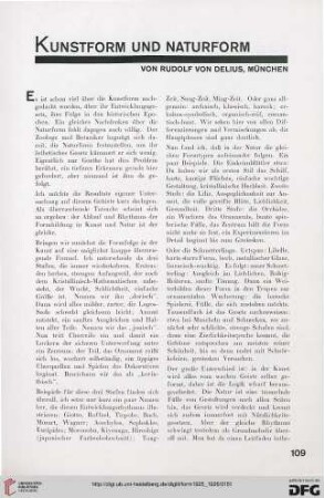 1: Kunstform und Naturform