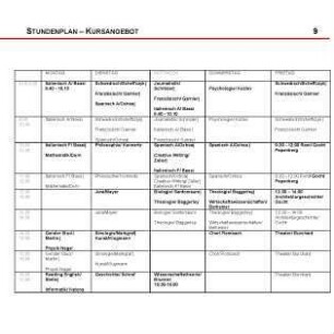 Stundenplan