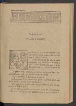 Capítulo XXIII - Mentira y verdad