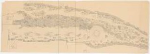 Bundesgartenschau 1955, Kassel: Pflanzplan für die Schöne Aussicht 1:100