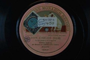 Don Carlos : Per me giunto è il di supremo / (Verdi)