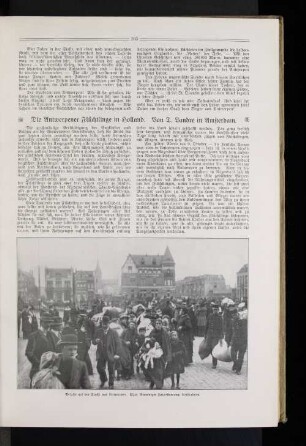 Die Antwerpener Flüchtlinge in Holland.