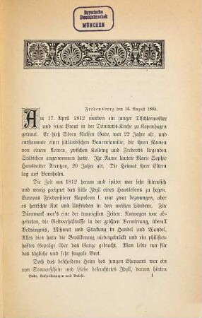 Aufzeichnungen und Briefe hrsg. v. Dagmar Gade