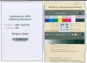 Entnazifizierung Albert Bergner , geb. 03.03.1910 (Parteisekretaer)