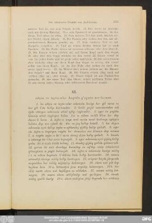 XI. [Kurze Mitteilung über die bösen Geister und Teufel.]
