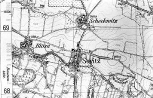 Kubschütz-Blösa. Meßtischblatt, Sekt. Hochkirch, Nr. 4853