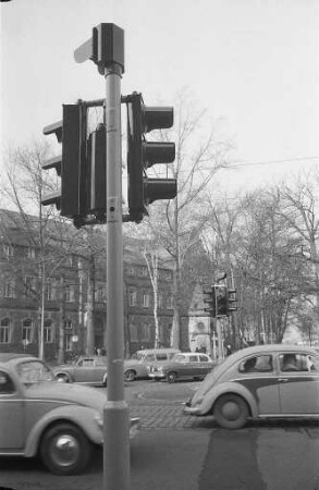 Inbetriebnahme einer neuen Ampelanlage Ecke Moltke- und Blücherstraße.