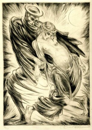Grafik 'Tod und Mädchen' (Karl Ritter)