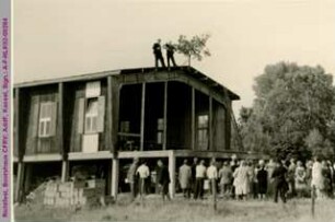 Richtfest des Bootshauses des CFRV, 1960