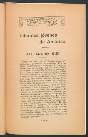 Literatos jóvenes de América