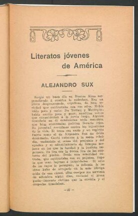 Literatos jóvenes de América