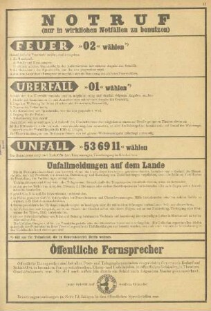 Öffentliche Fernsprecher