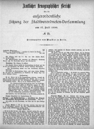 No. 25, 17. Juli 1890