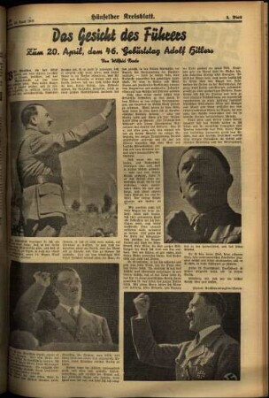 Dritte Ausgabe vom Samstag, den 20. April 1935.