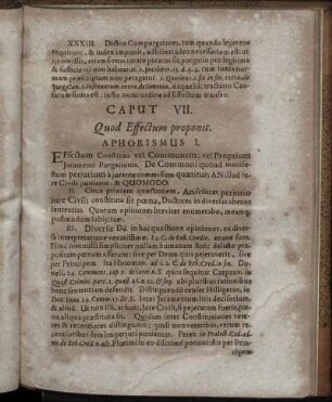 Caput VII. Quod Effectum proponit.