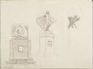 Entwürfe für das "Heine-Denkmal" für Frankfurt am Main
