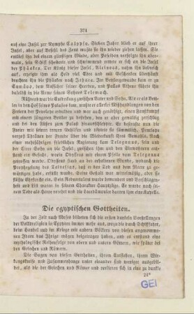 Die egyptischen Gottheiten