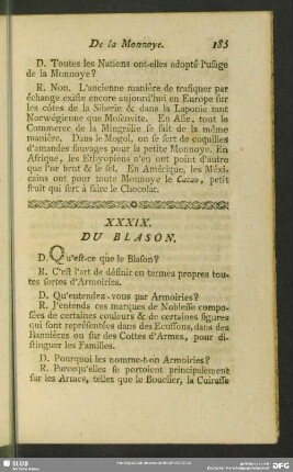 XXXIX. Du Blason