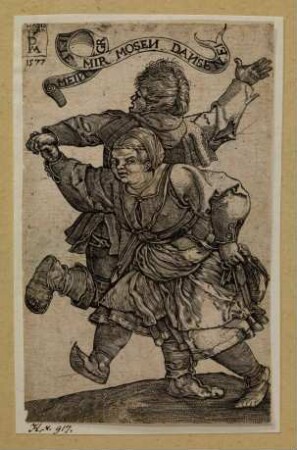 Das tanzende Bauernpaar