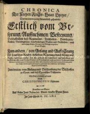 Geschichte der Stadt Speyer