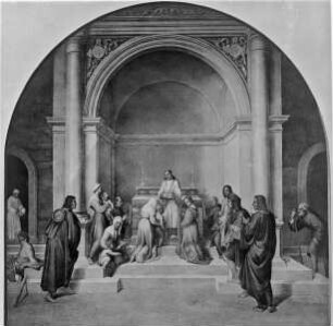 Szenen aus dem Leben des heiligen Filippo Benizzi — Wunderheilung durch die Reliquien des heiligen Filippo Benizzi