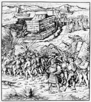 Das Blockhaus zu Antwerpen (Nr. 91 aus Weißkunig)