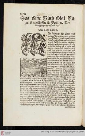 Das Elfft Buch Olai Magni Erzbischoffen zu Opsal / ec. Von Kriegsrüstungen auff dem Eyß