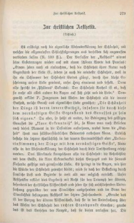 279-296 Zur christlichen Aesthetik : Schluß