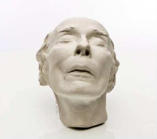 Totenmaske des ersten deutschen Bundespräsidenten Theodor Heuss (1884-1963)