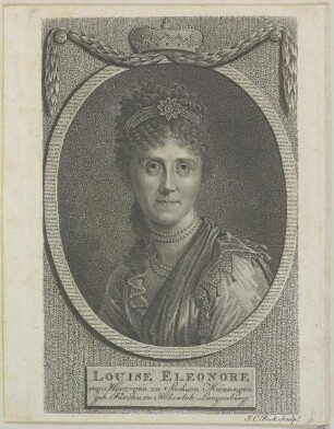 Bildnis der Luise Eleonore, Herzogin von Sachsen-Meinigen